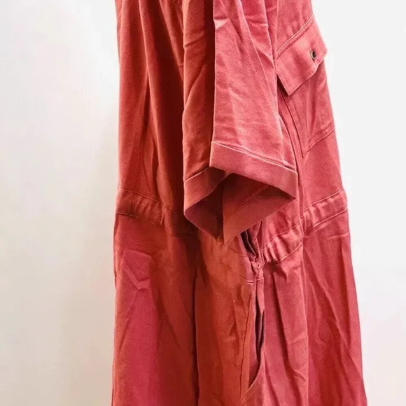 NWT CROFT & BARROW Women Short Sleeve Pullover Collared Draw String Dress Sz 4X - Picture 8 of 12